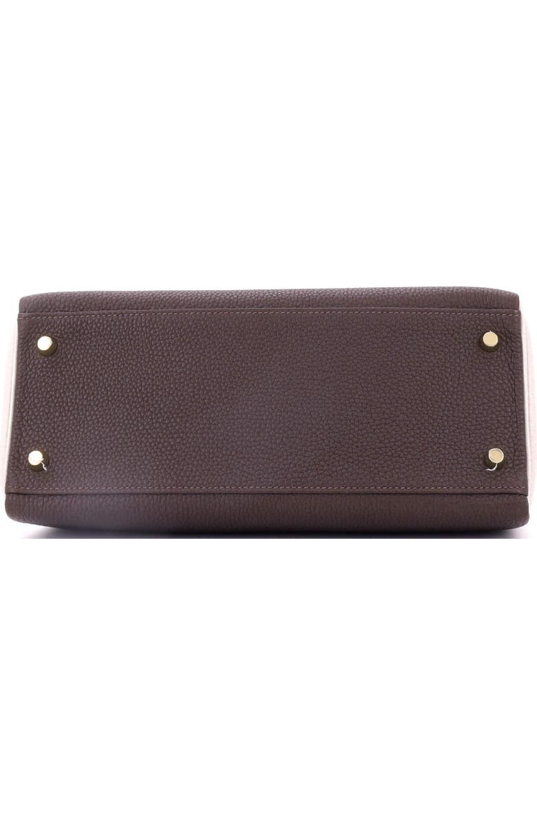 Pre-Owned Hermes Kelly Handbag Bicolor Togo with Brushed Gold Hardware 28, Alternate, color, Bicolor - Chocolat/Beton