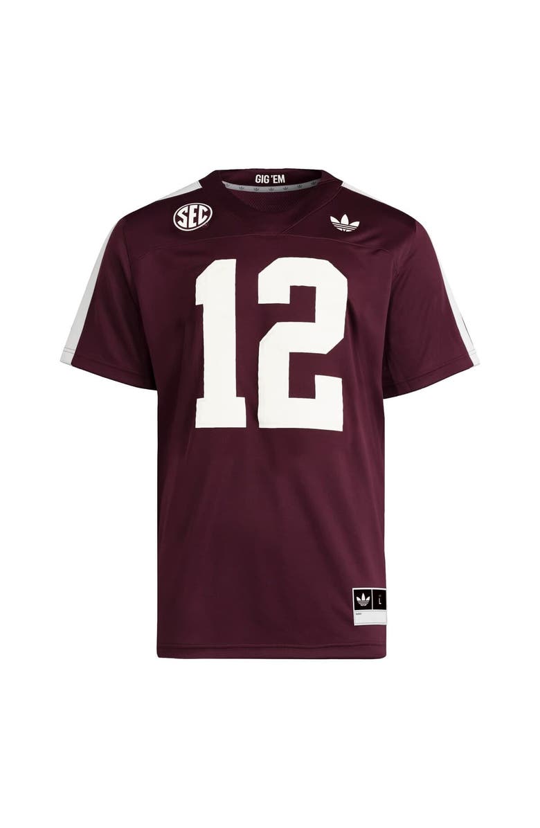 adidas Men's adidas #12 Maroon Texas A&M Aggies Premier Strategy Jersey, Alternate, color, Maroon