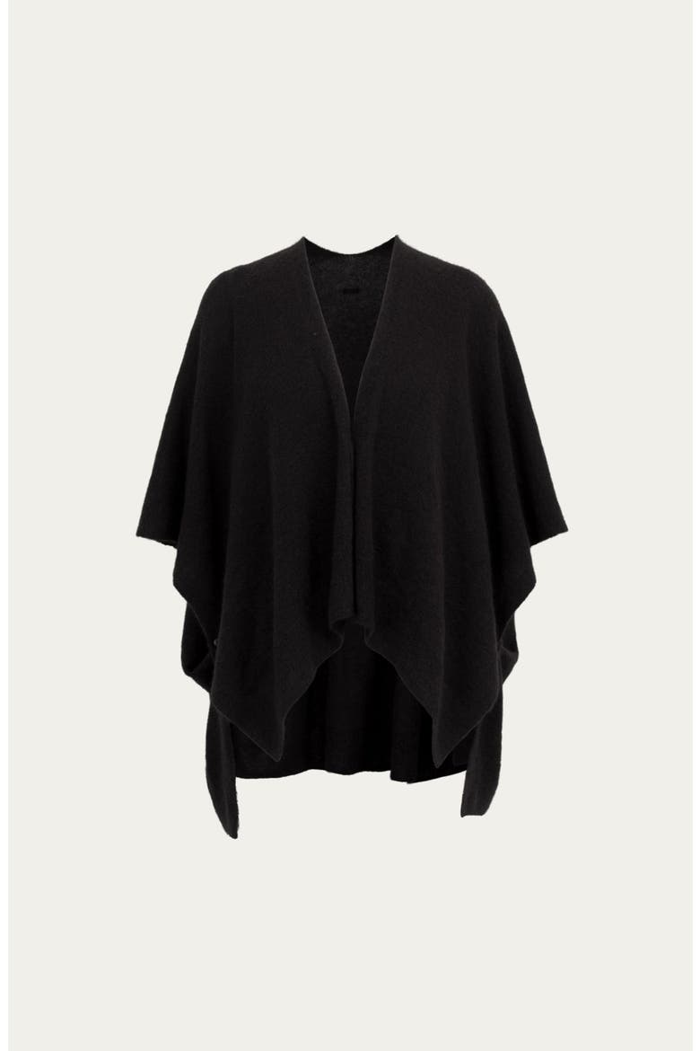 Cashmere Cape, Alternate, color, Black