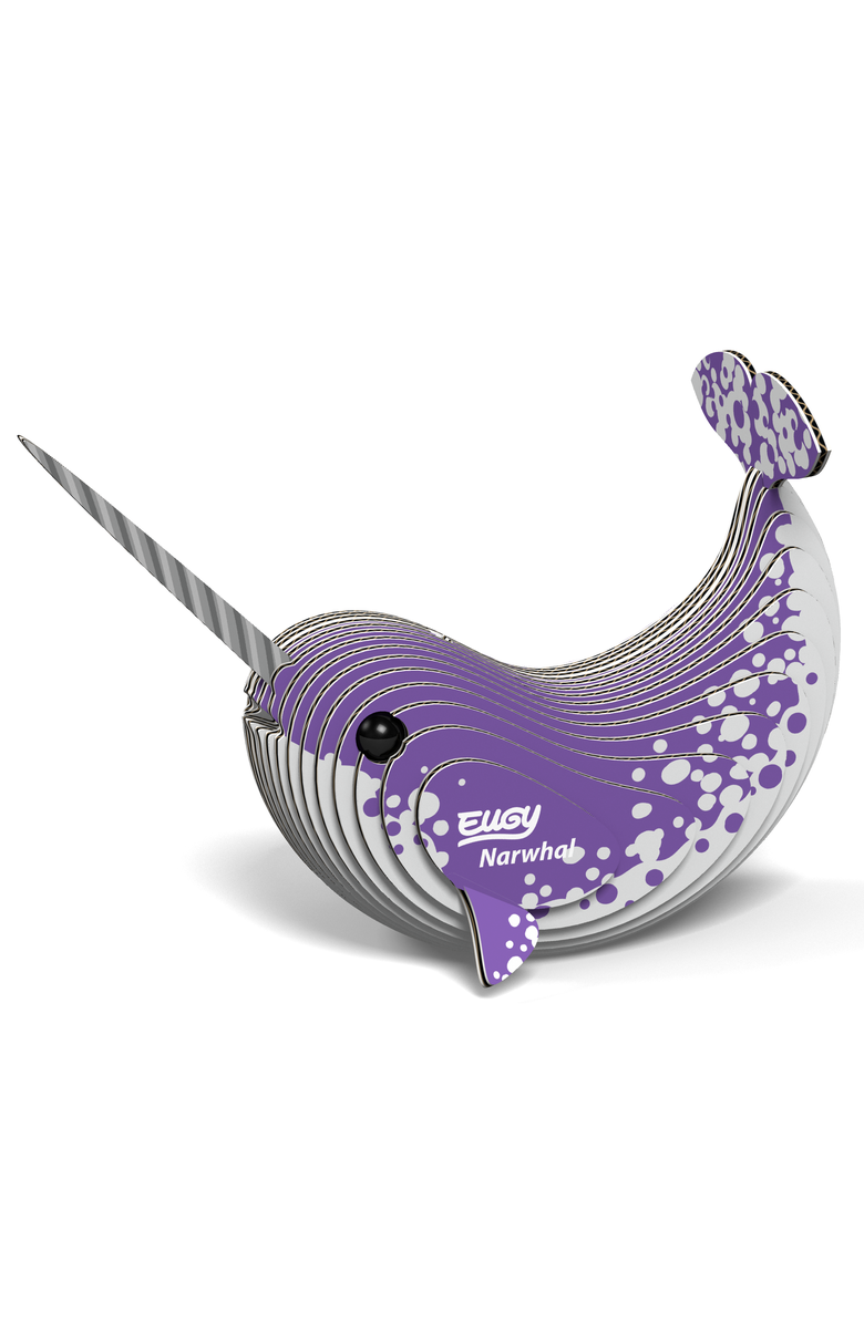Eugy Puzzles Narwhal 3D Puzzle, Alternate, color, NO COLOR