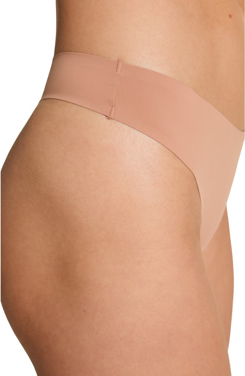 Hunkemöller 3-Pack Invisible Thongs, Alternate, color, Brown