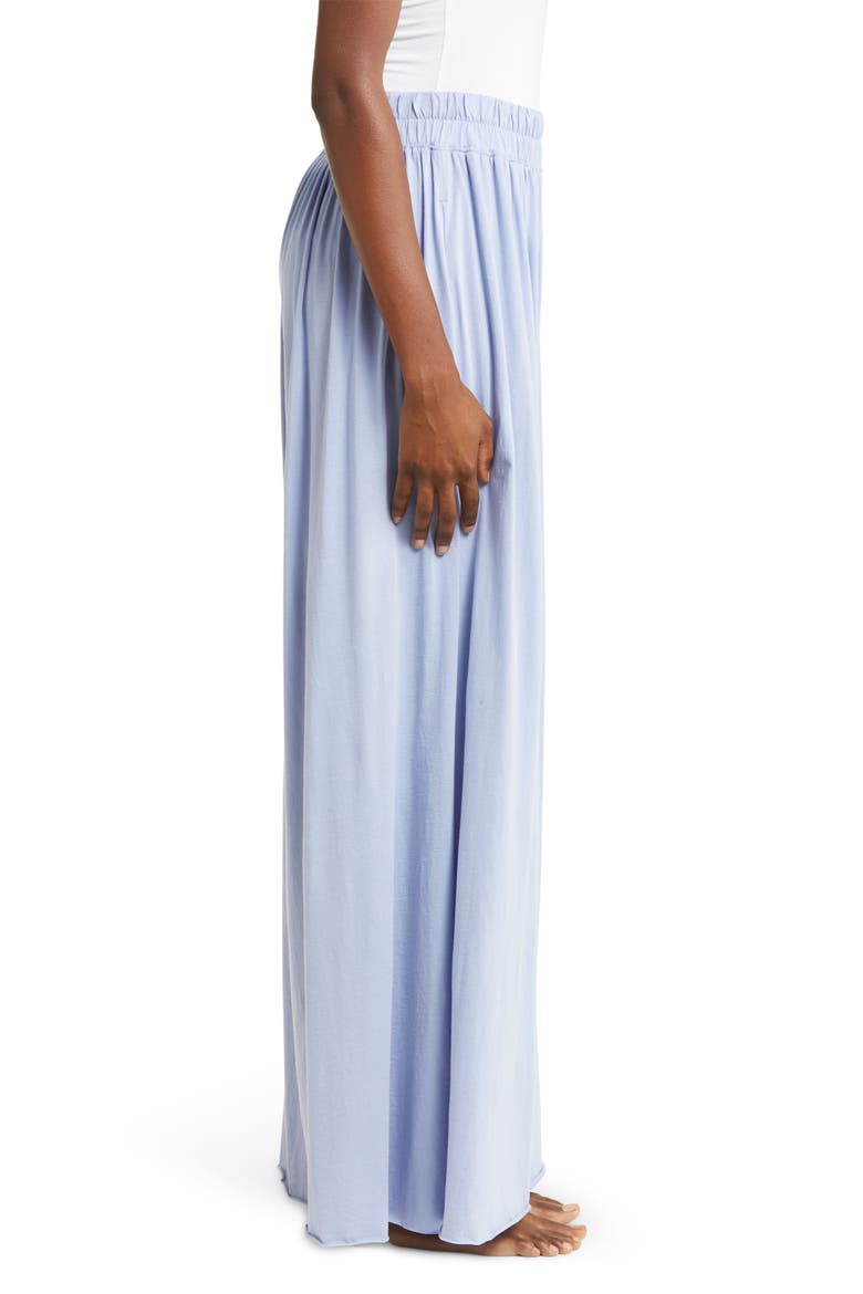 Organic Pima Wide Leg Lounge Pants, Alternate, color, DAYBREAK BLUE