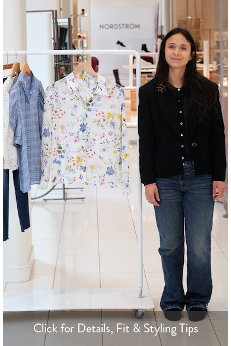 Willa Floral Silk Button-Up Shirt video
