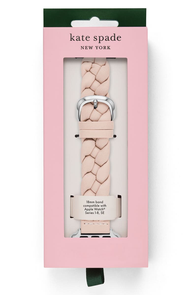 Kate Spade New York braided leather 20mm Apple Watch<sup>®</sup> watchband, Alternate, color, 