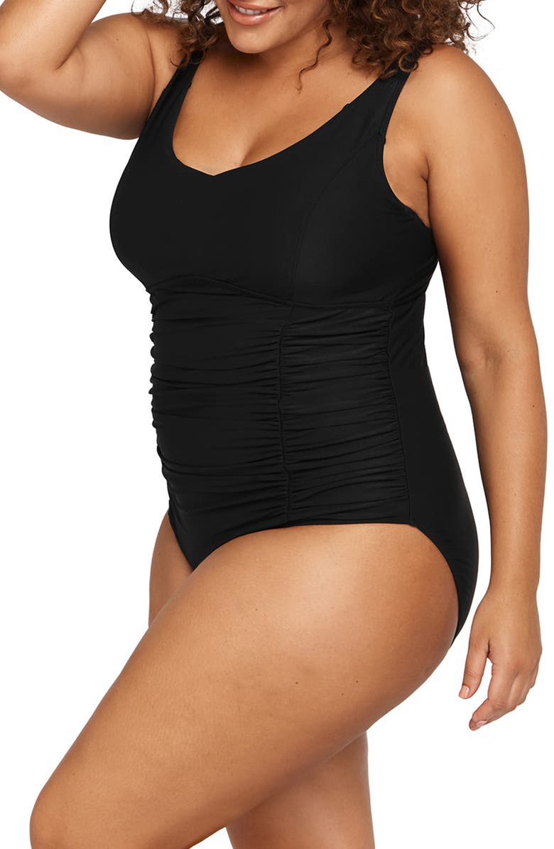 Artesands Raphael E- & F-Cup Underwire One-Piece Swimsuit, Alternate, color, 