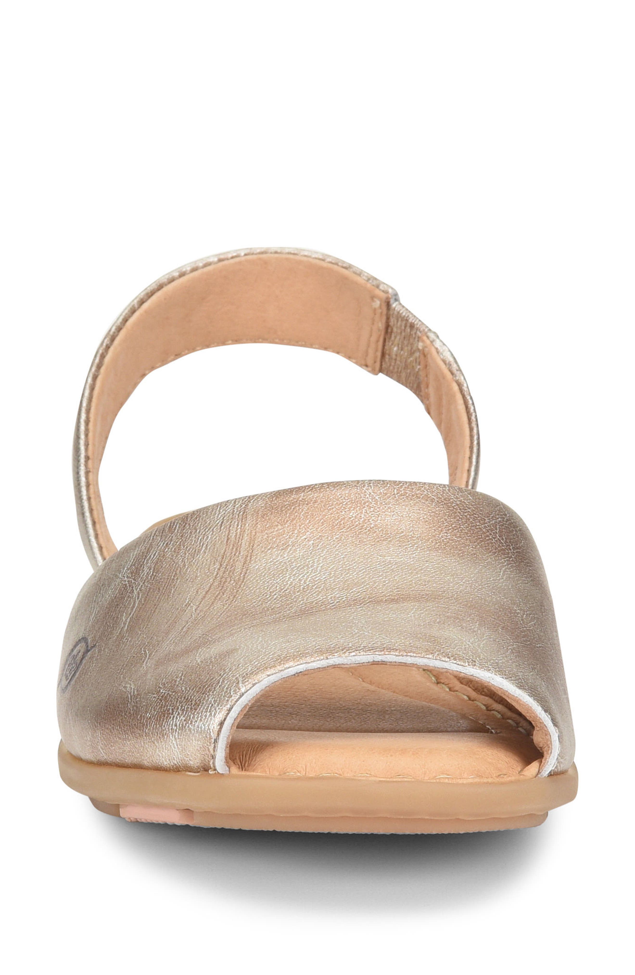 Trang Sandal, Alternate, color, LIGHT GOLD METALLIC LEATHER