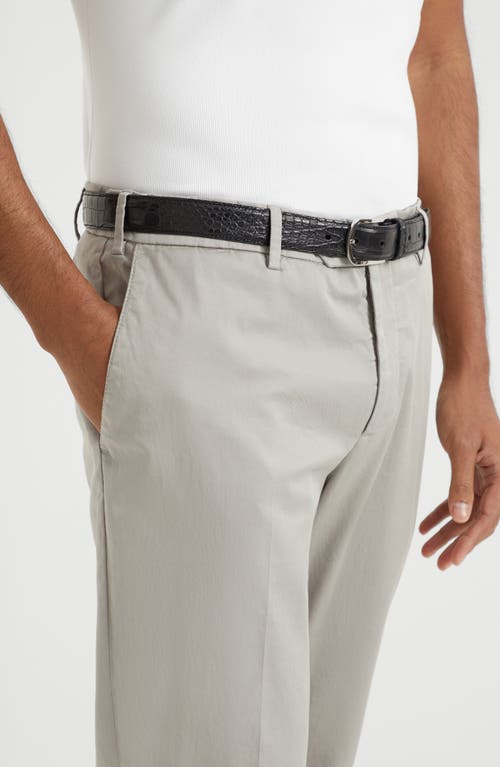 Brunello Cucinelli Men's Garment-dyed Leisure Fit Trousers In Khaki