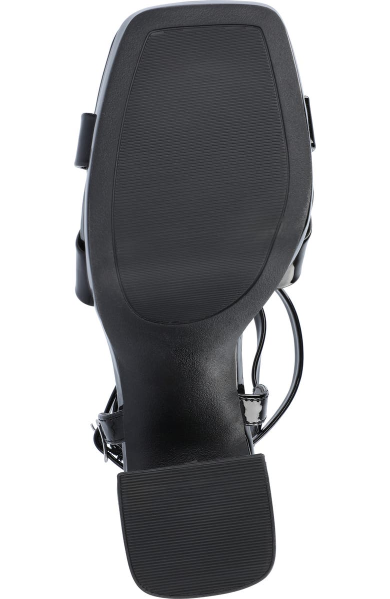 Journee Collection Zorana Strappy Platform Sandal, Alternate, color, Black