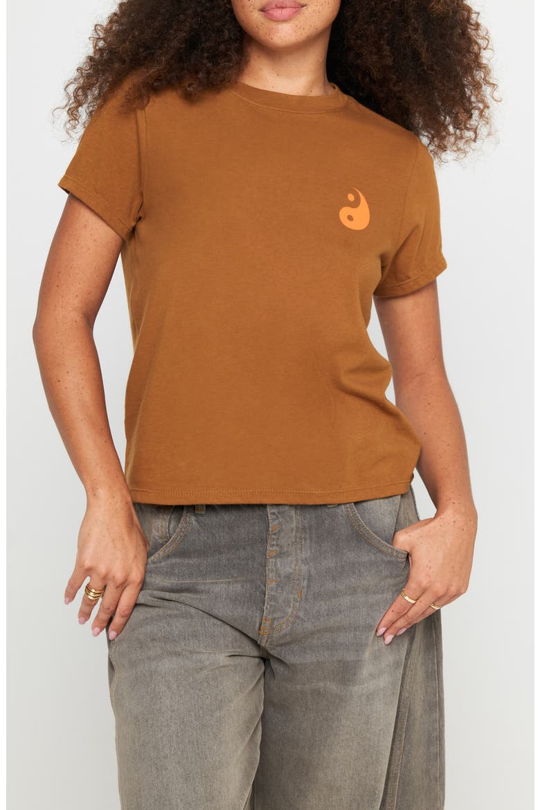 Yin & Yang Lila Graphic T-Shirt, Main, color, DUNE