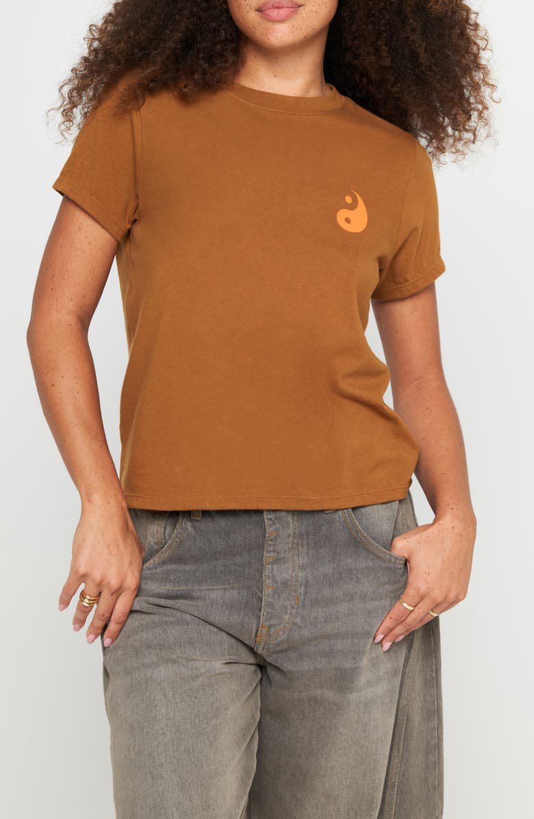 Spiritual Gangster Yin & Yang Lila Graphic T-Shirt, Main, color, Dune