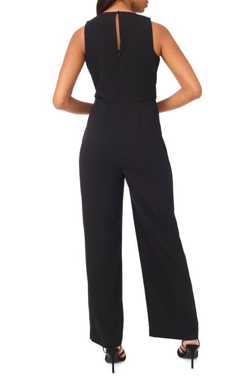 Halogen ® Asymmetrical Peplum Jumpsuit In Black