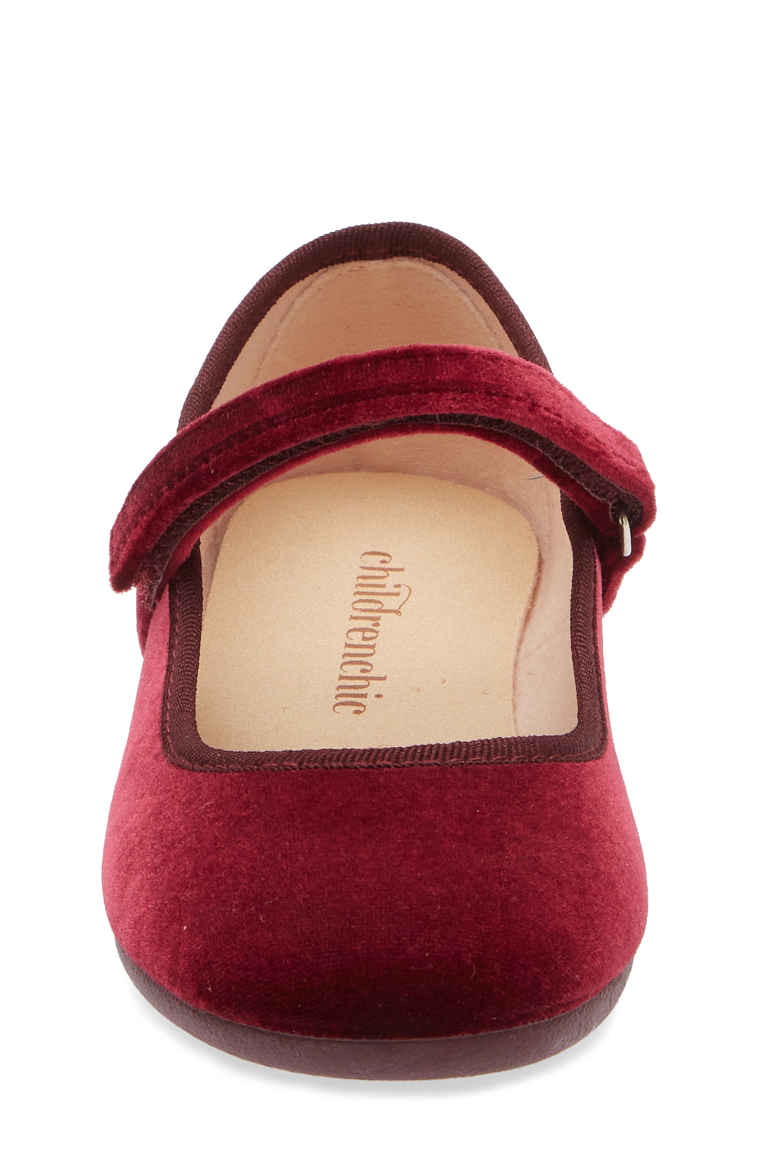 Kids' Cassie Mary Jane Flat, Alternate, color, BURGUNDY