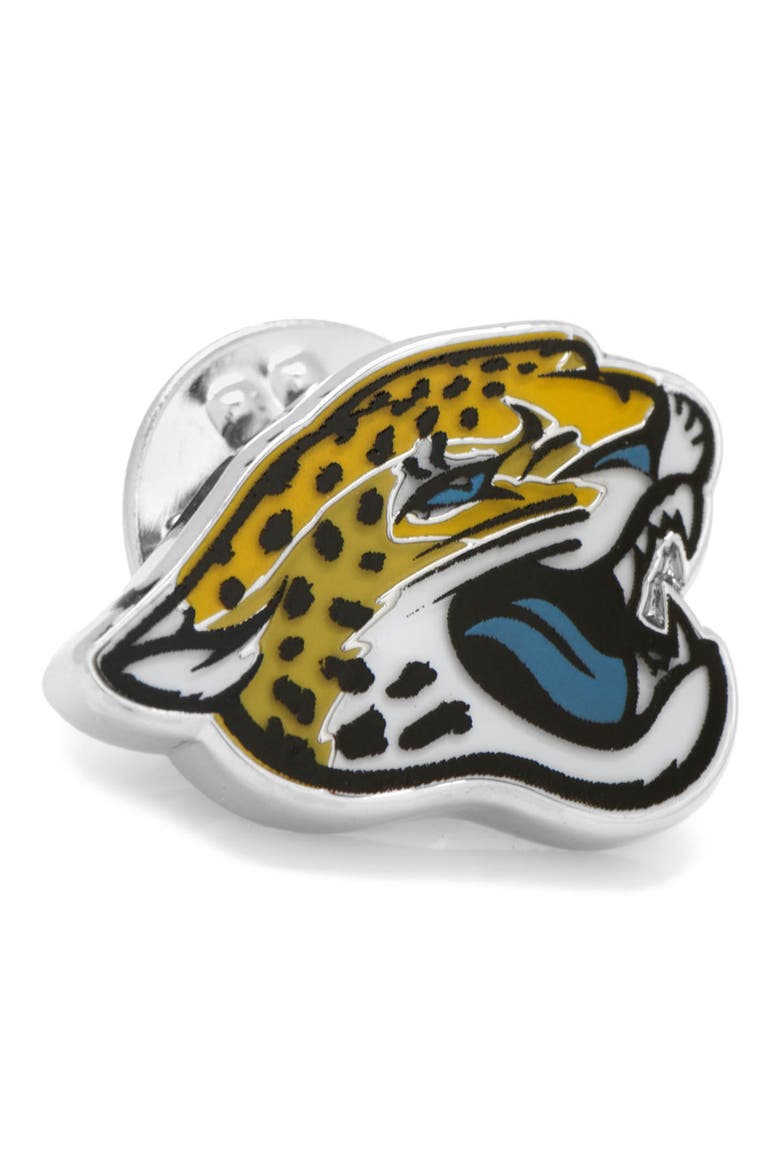 NFL Jacksonville Jaguars Lapel Pin, Main, color, GOLD/ TEAL/ BLACK