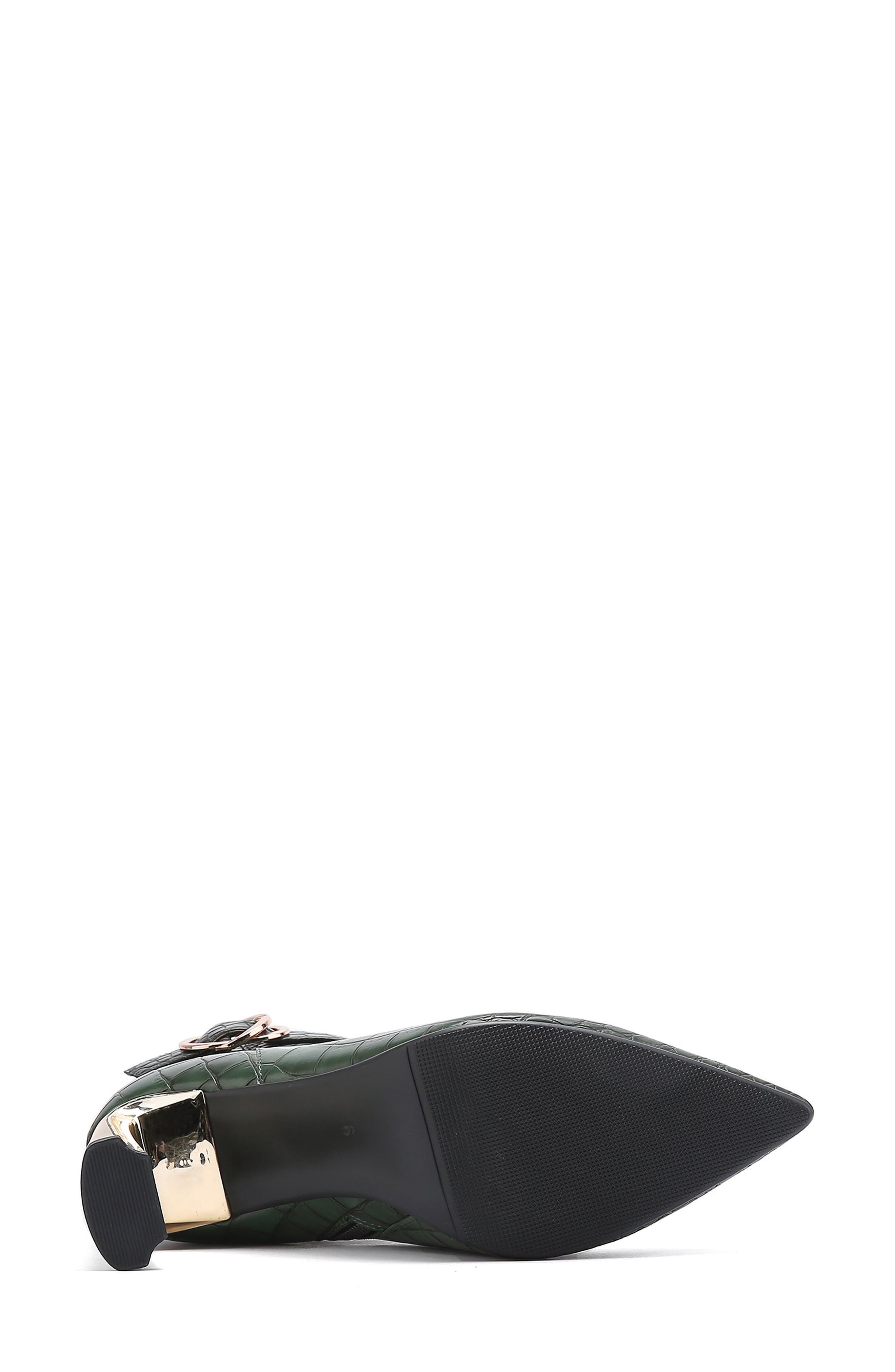 NINETY UNION Groovy Croc Embossed Boot, Alternate, color, Green