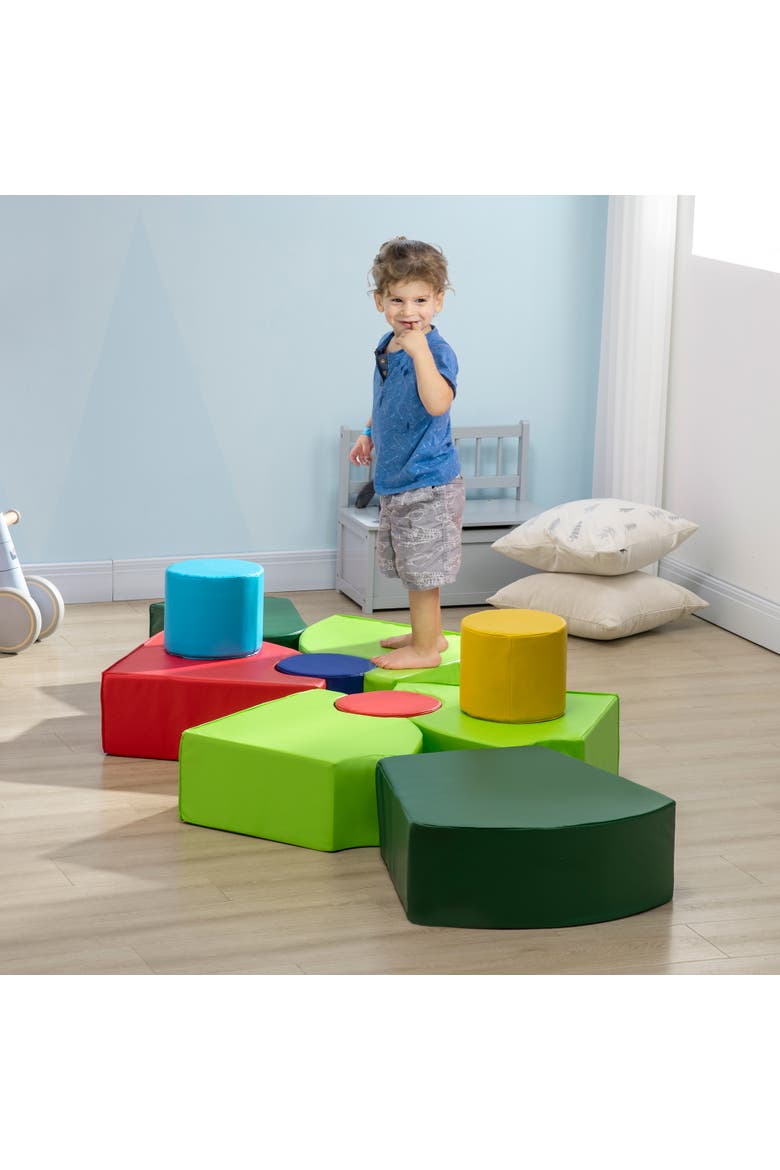 10-Piece Rearrangeable Foam Playset, Toddler Educational Toy, Alternate, color, Multi-colored