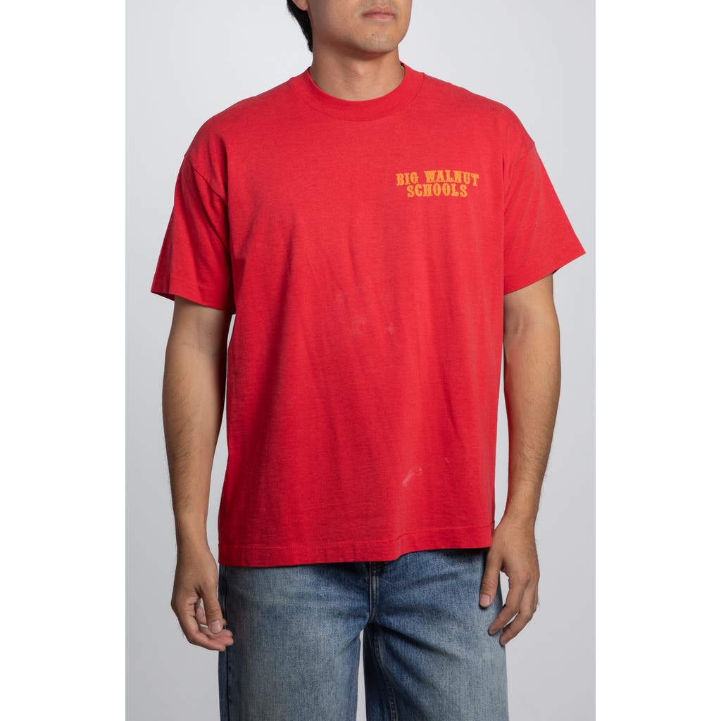 Elwood Vintage Big Walnut Schools Tee In Red