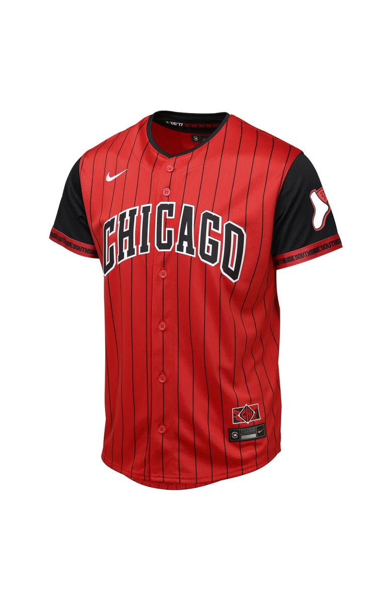 Outerstuff Youth   Red/Black Chicago White Sox 2025 City Connect Limited Jersey, Alternate, color, Red