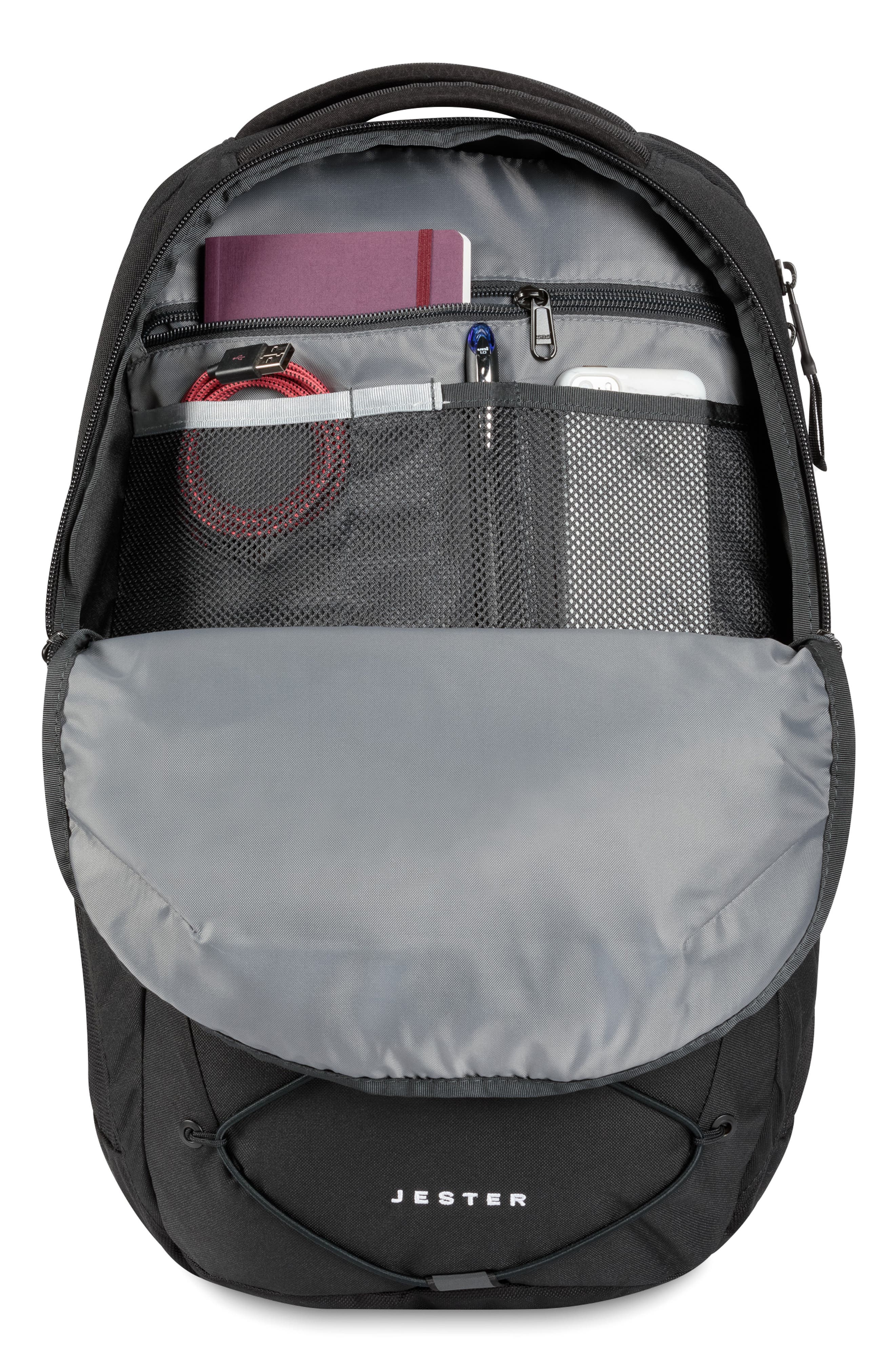 The North Face Jester Water Repellent Backpack, Alternate, color, Tnf Black