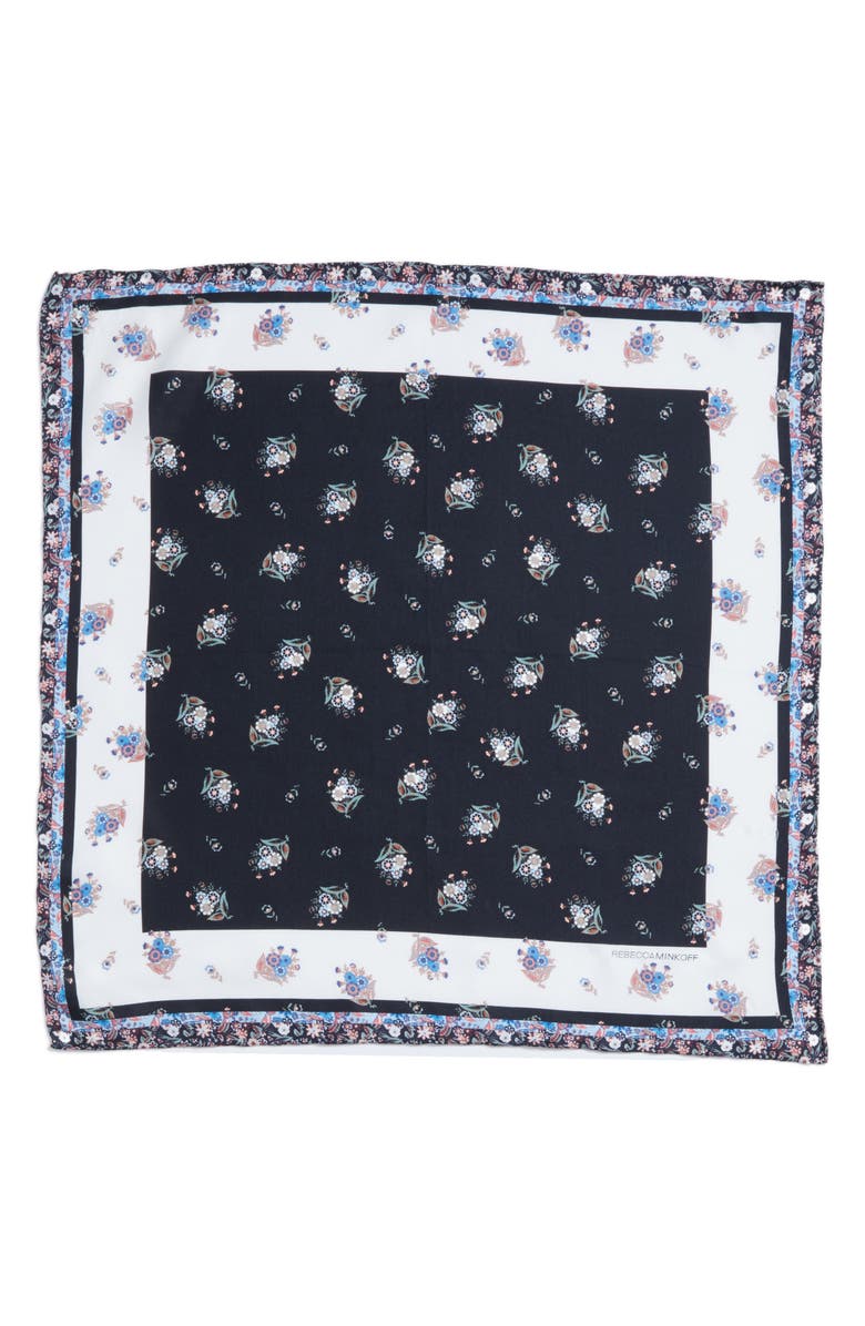 Rebecca Minkoff Baby Ditsy Floral Silk Bandana, Alternate, color,