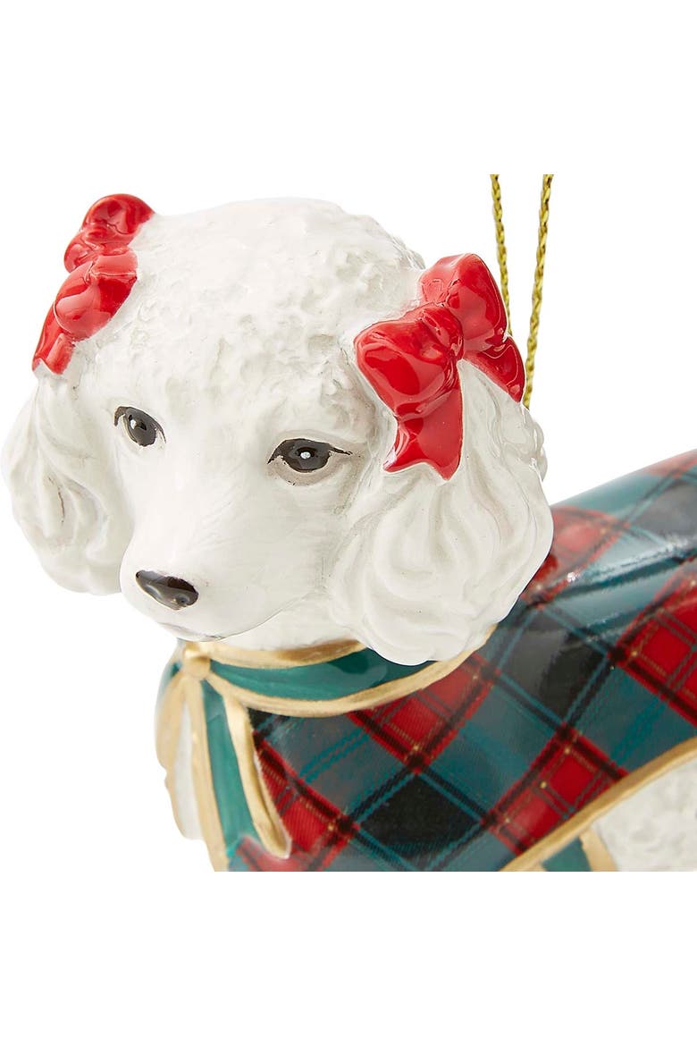 Christmas Tree French Poodle Ornament, Alternate, color, Multi