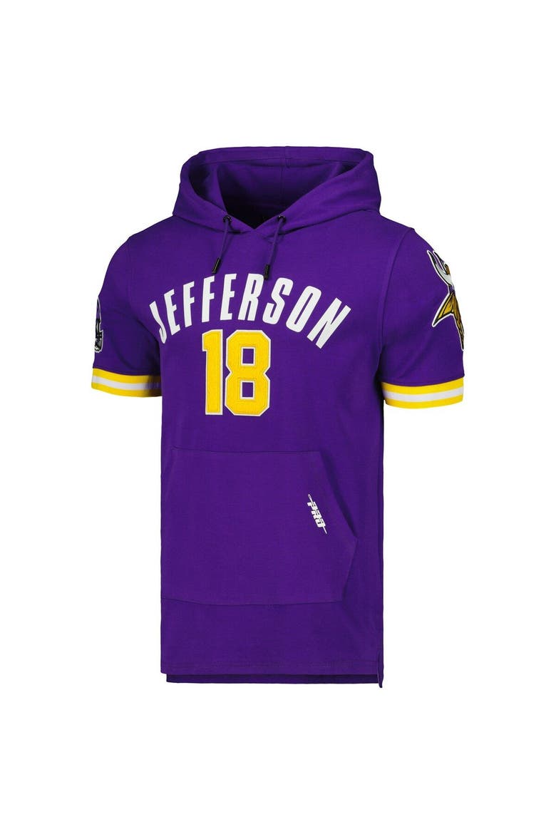 Men's Pro Standard Justin Jefferson Purple Minnesota Vikings Player Name & Number Hoodie T-Shirt, Alternate, color, Purple