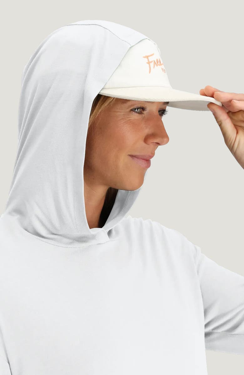 Free Fly Shade Crossover Hoodie, Alternate, color, Bright White
