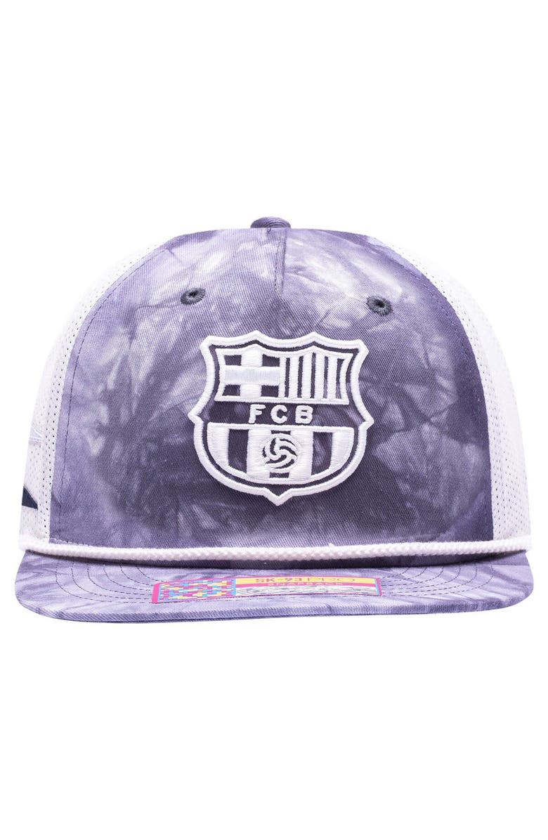 FAN INK Men's Barcelona Woodstock Tie-Dye Trucker Snapback, Alternate, color, 