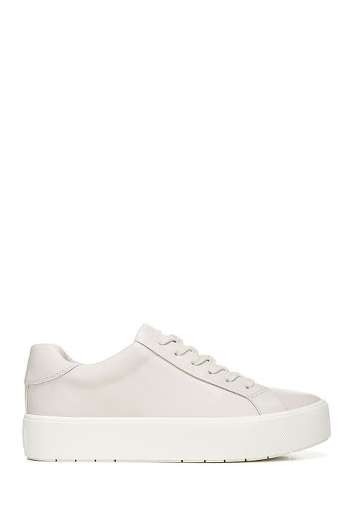 Vince Benfield Leather Platform Sneaker In White