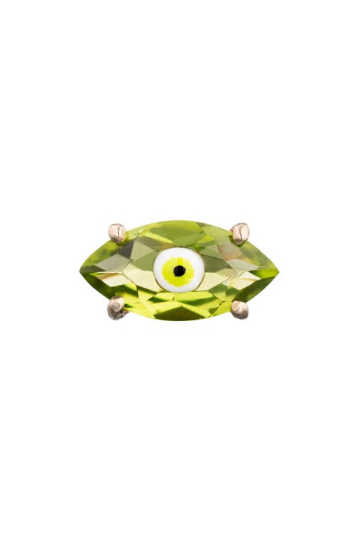 Bea Bongiasca Eye Single Stud Earring In Green