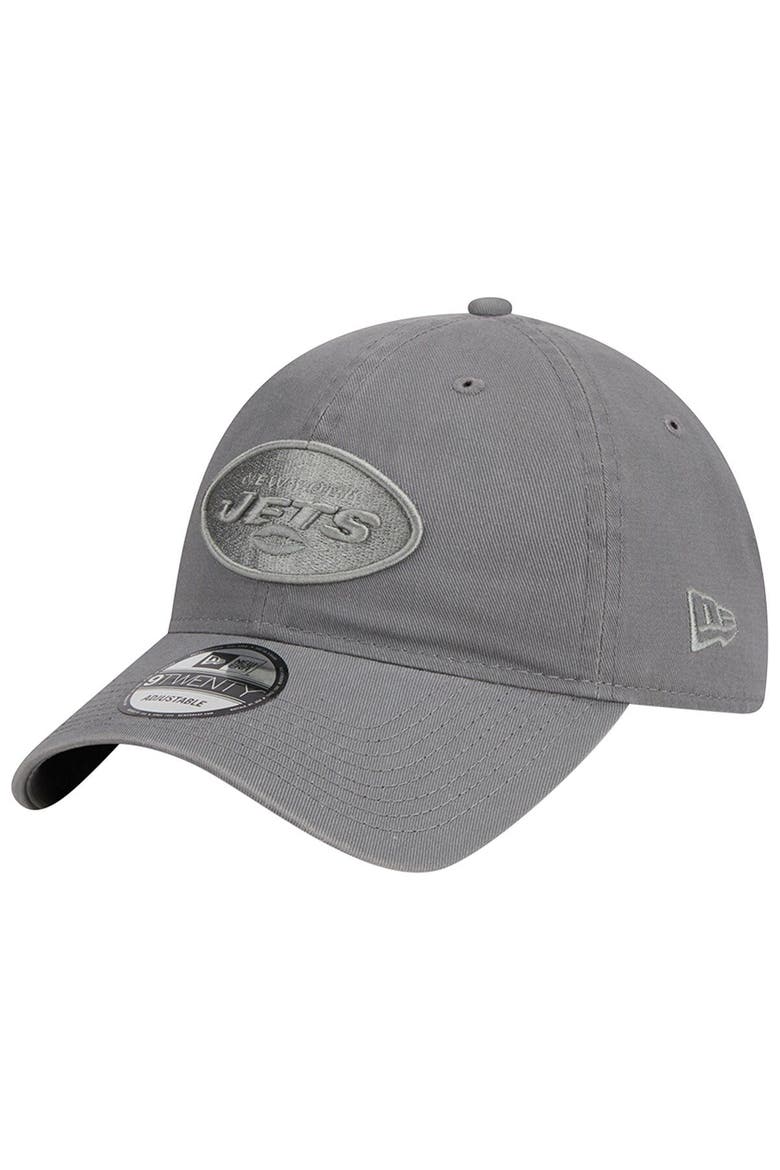 Men's New Era Gray New York Jets Color Pack 9TWENTY Adjustable Hat, Main, color, Gray