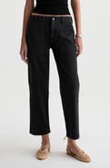 AG Analeigh High Waist Ankle Straight Leg Twill Pants