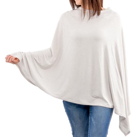 Nursing Cover for Breastfeeding, Soft & Breathable Nursing Poncho