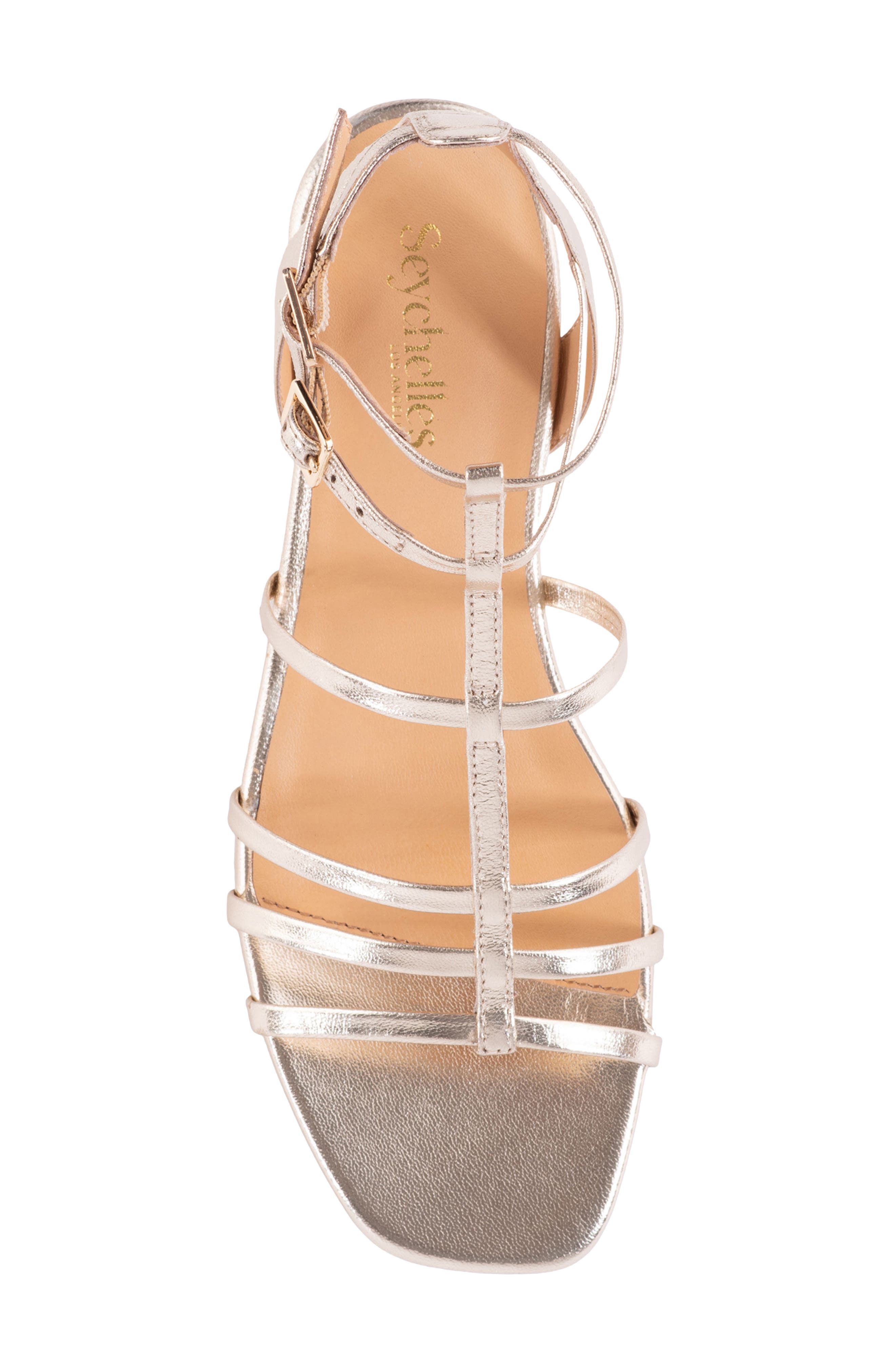 Seychelles Luxurious Wedge Sandal, Alternate, color, Light Gold