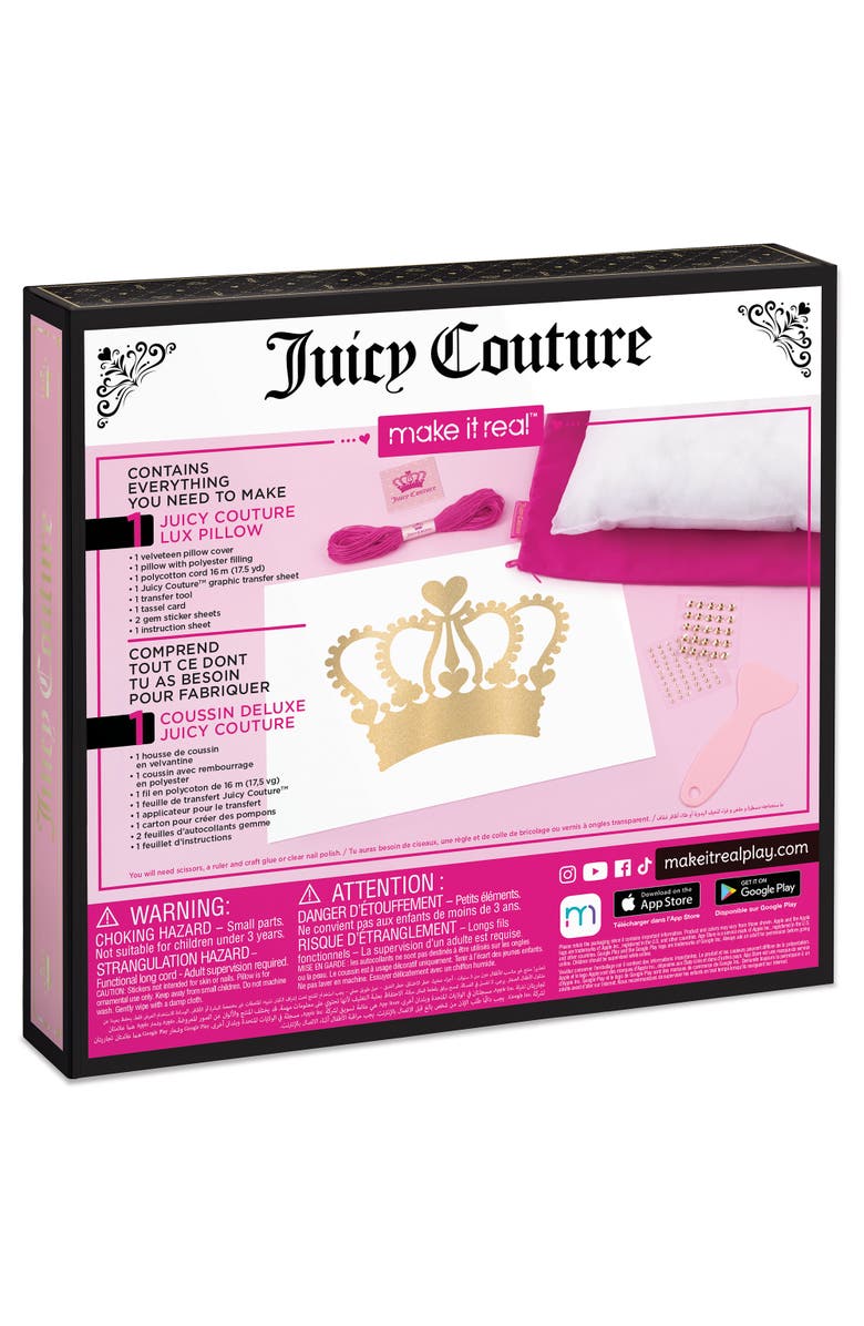 Juicy Couture Make It Real Juicy Couture DIY Lux Pillow Kit, Alternate, color, Multicolored