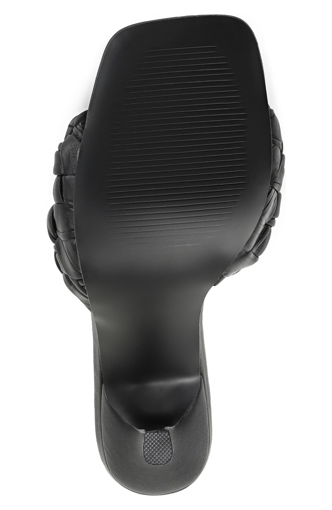 Journee Collection Raquelah Braided Sandal, Alternate, color, Black