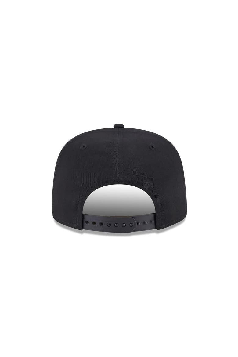 Men's New Era  Black Philadelphia Flyers Team Text Golfer Adjustable Hat, Alternate, color, Black