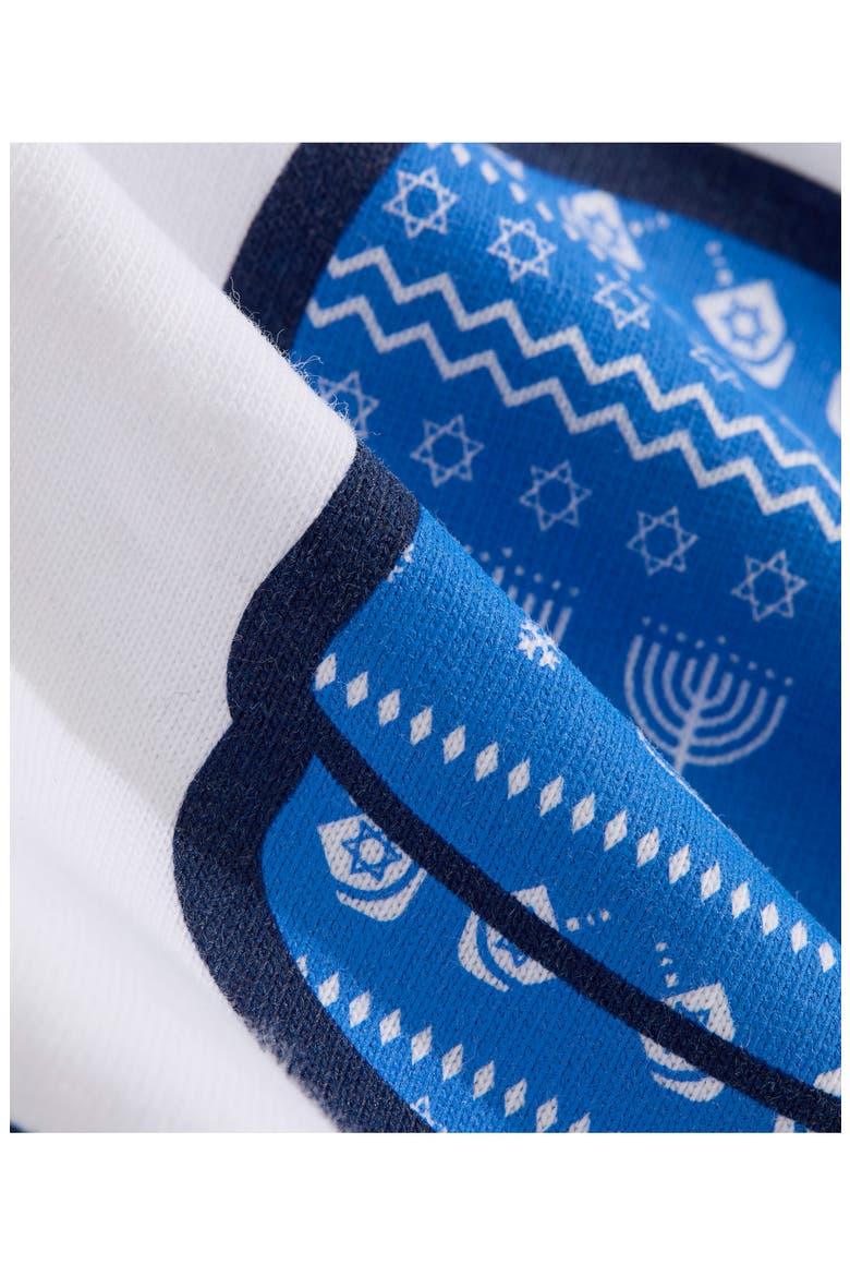 Kids' Hanukkah Whale Graphic Long Sleeve T-Shirt, Alternate, color, WHITE CAP