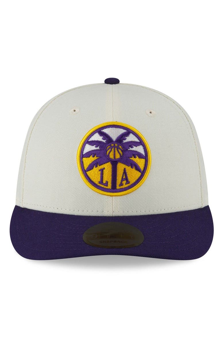 New Era Men's New Era White/Purple Los Angeles Sparks 2023 WNBA Draft 9FIFTY Snapback Hat, Alternate, color, 