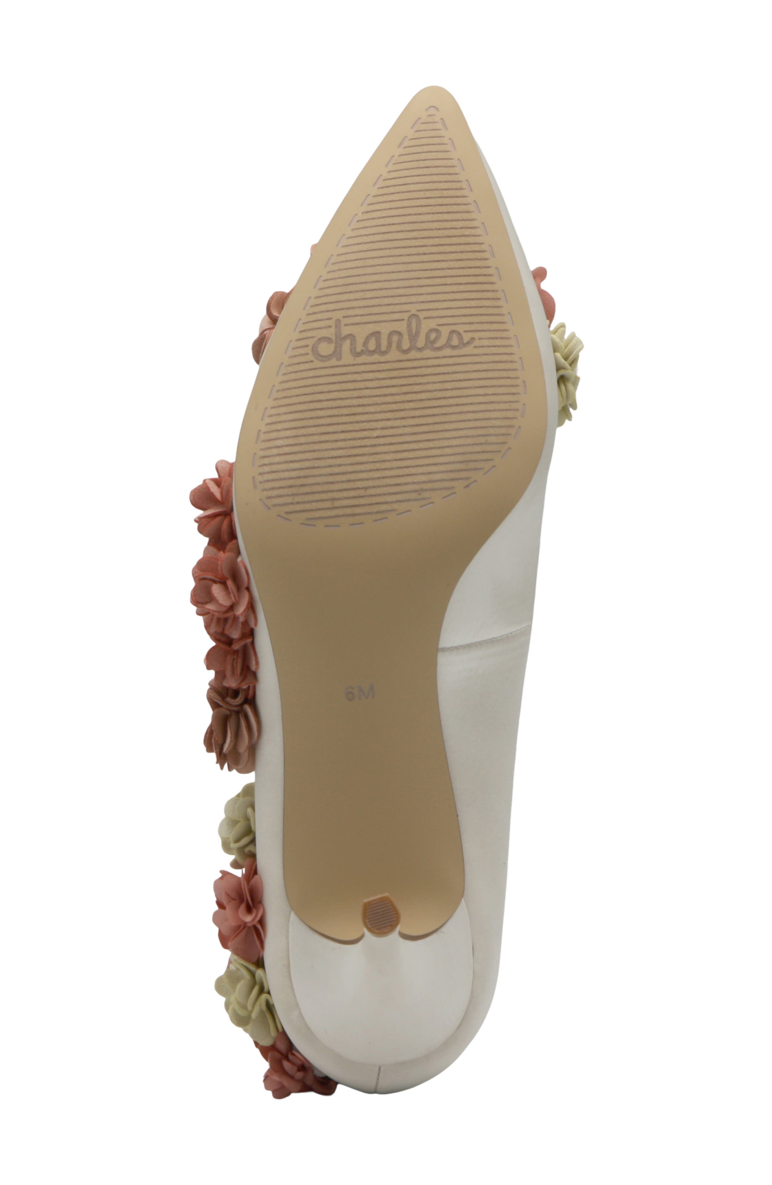 Charles by Charles David Arnold Pump, Alternate, color, Ivory/ Pink