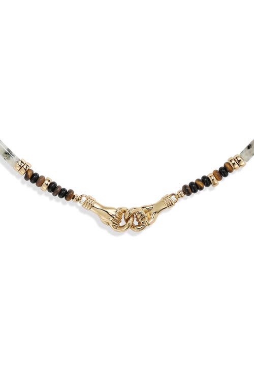 Rc Retro Chic Palms Necklace In Gold