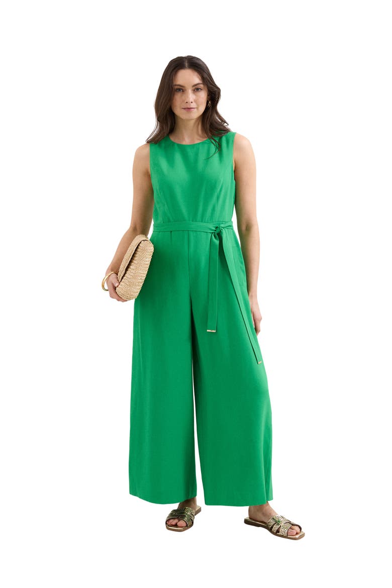 Marta Wide Leg Jumpsuit, Main, color, Green