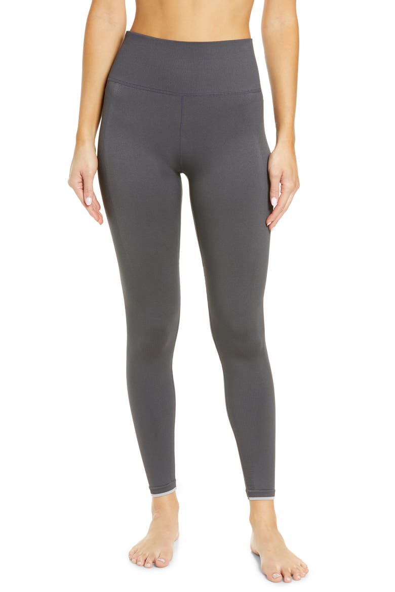 Women's Tipped Seamless Leggings, Main, color, GREY FORGED