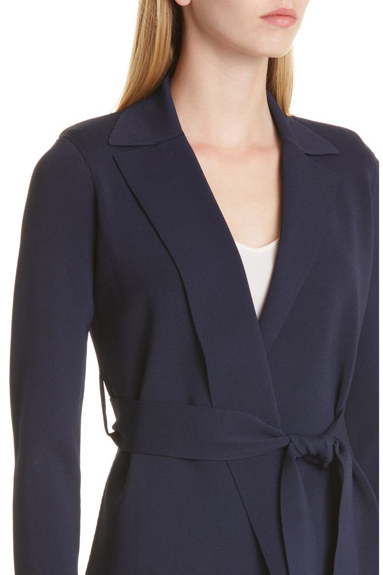 The Merritt Belted Cardigan, Alternate, color, NAVY