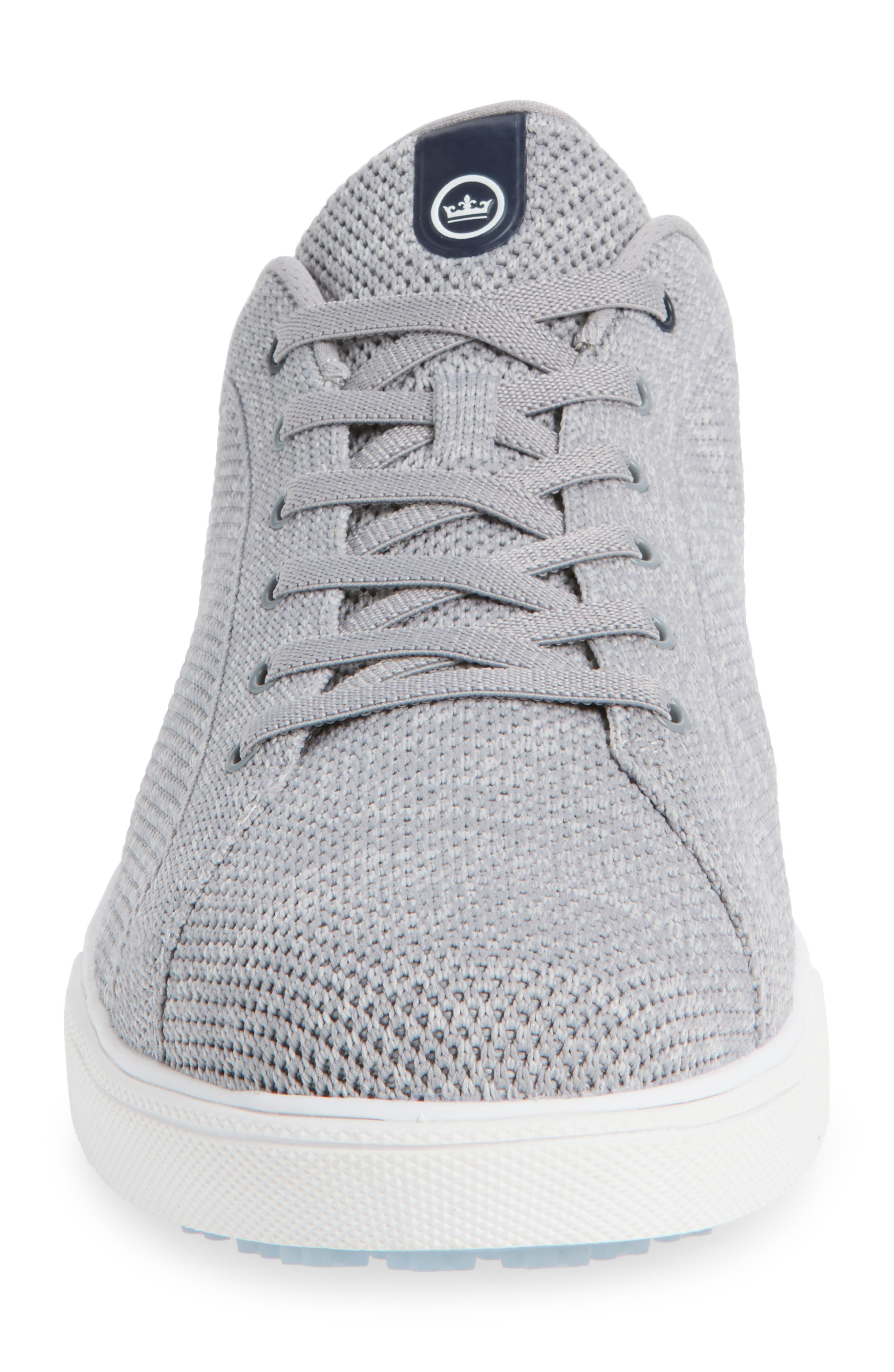 Peter Millar Drift Hybrid Water Resistant Knit Golf Shoe, Alternate, color, Nickel