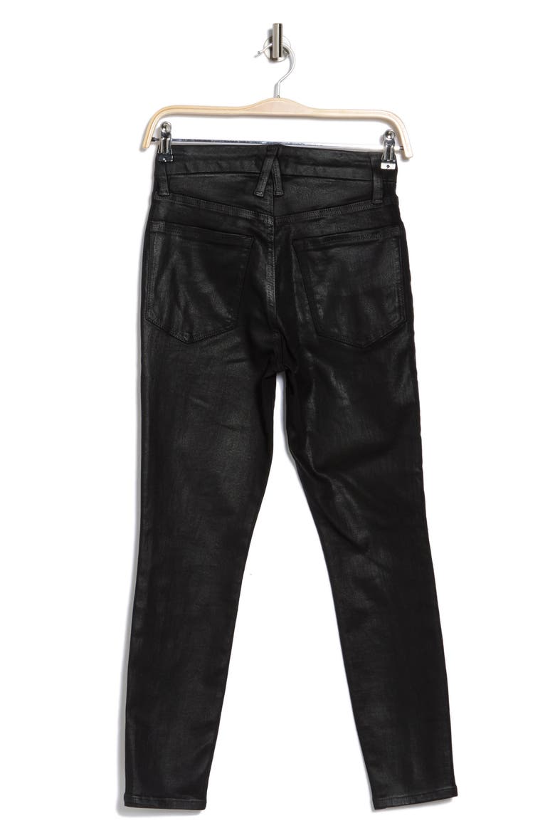Good Petite Coated Skinny Jeans, Alternate, color, BLACK001