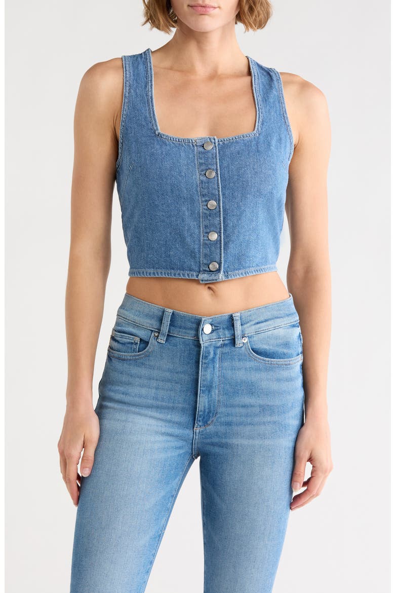 Lizzie Denim Top, Main, color, GREAT FALLS