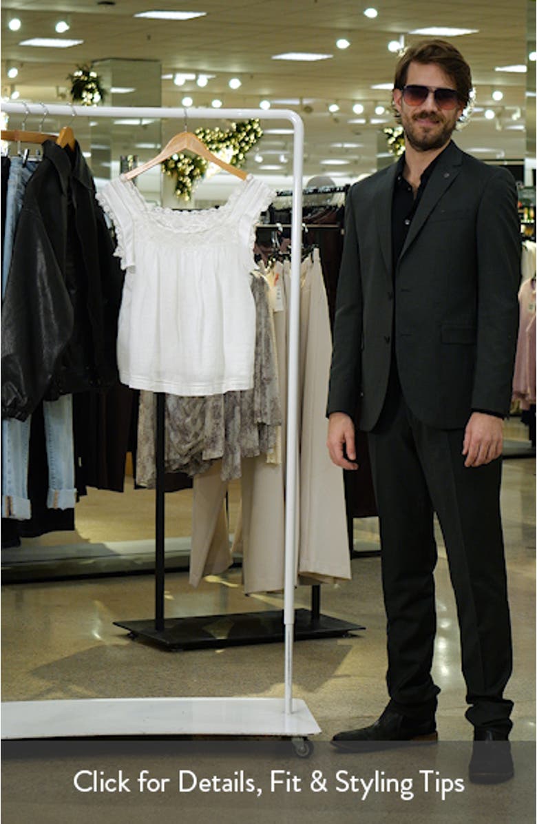 Aphra Lace Trim Top, sales video thumbnail