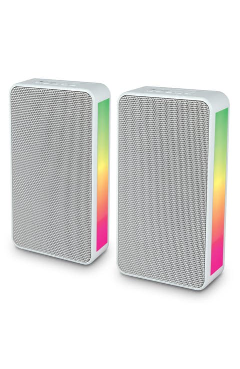 2-Pack Wall Mount RGB Light Speakers