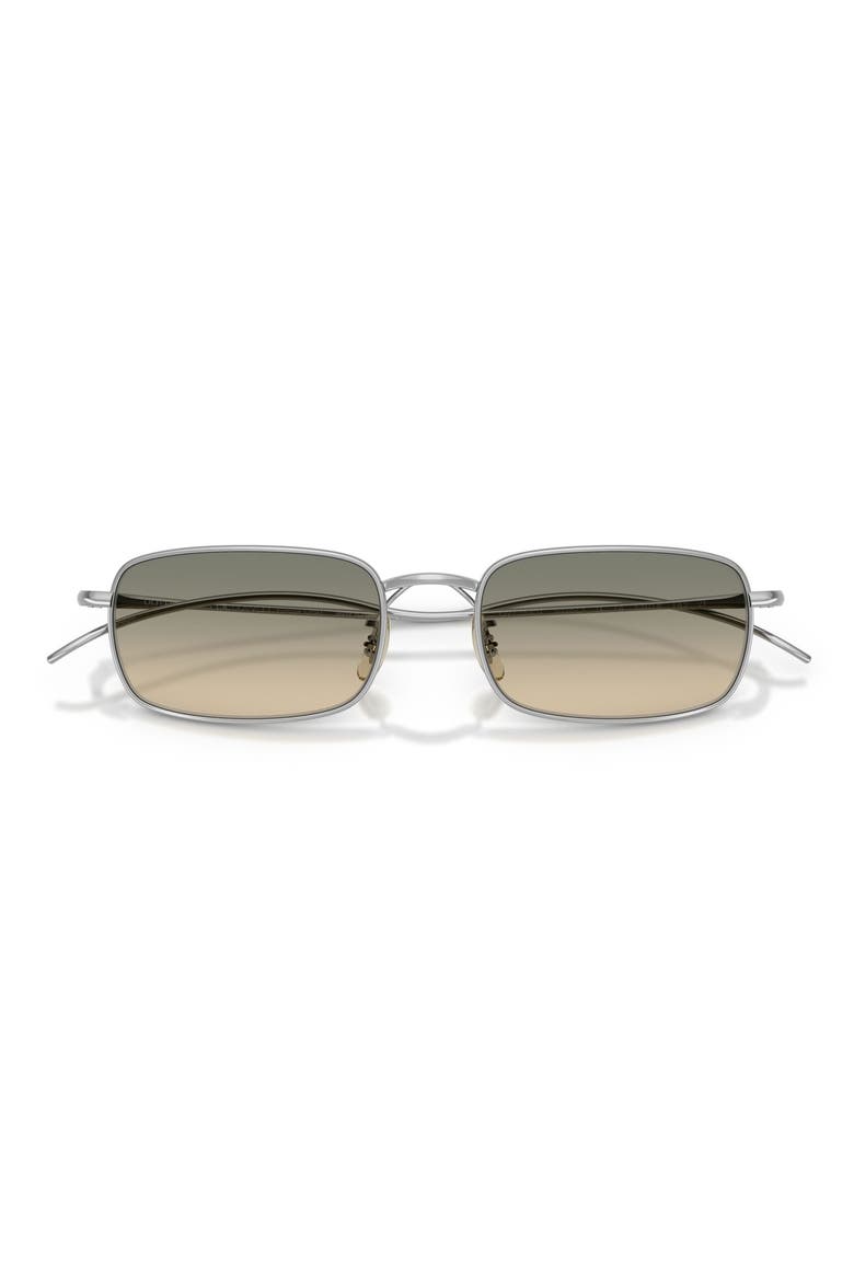 TK-14 53mm Rectangular Sunglasses, Alternate, color, SILVER / ENOKI GRADIENT
