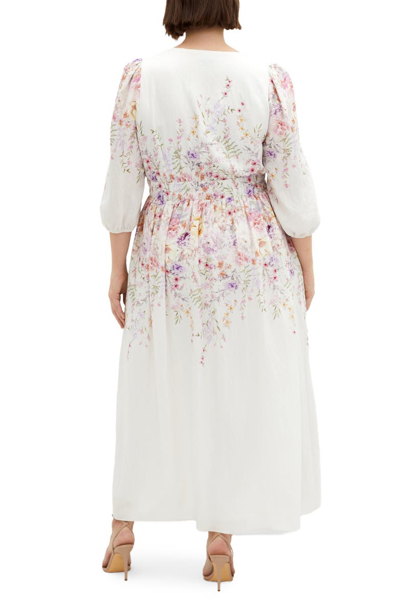 City Chic Keyla Floral Long Sleeve Maxi Dress, Alternate, color,